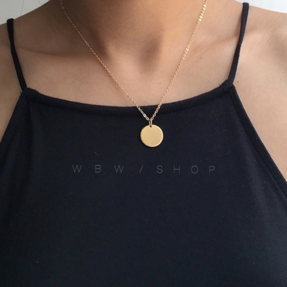 Jewelry - Minimalist Coin Circle Necklaces